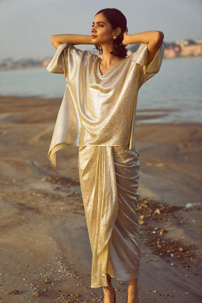 SHIMMER WRAP SKIRT - dash and dot dash and dot