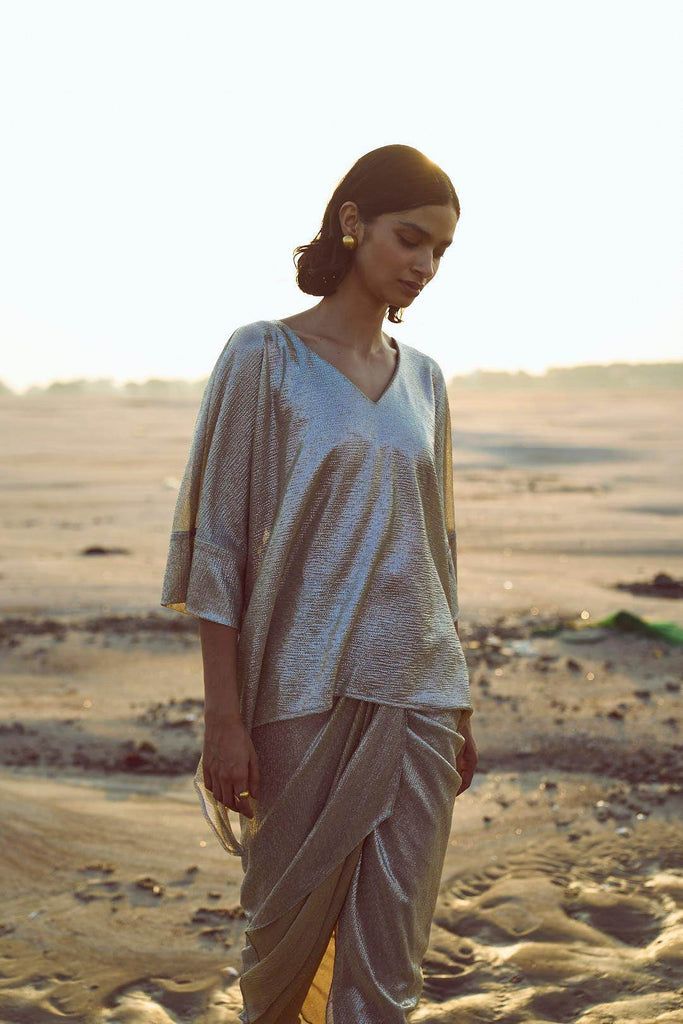 SHIMMER BOXY TOP - dash and dot dash and dot