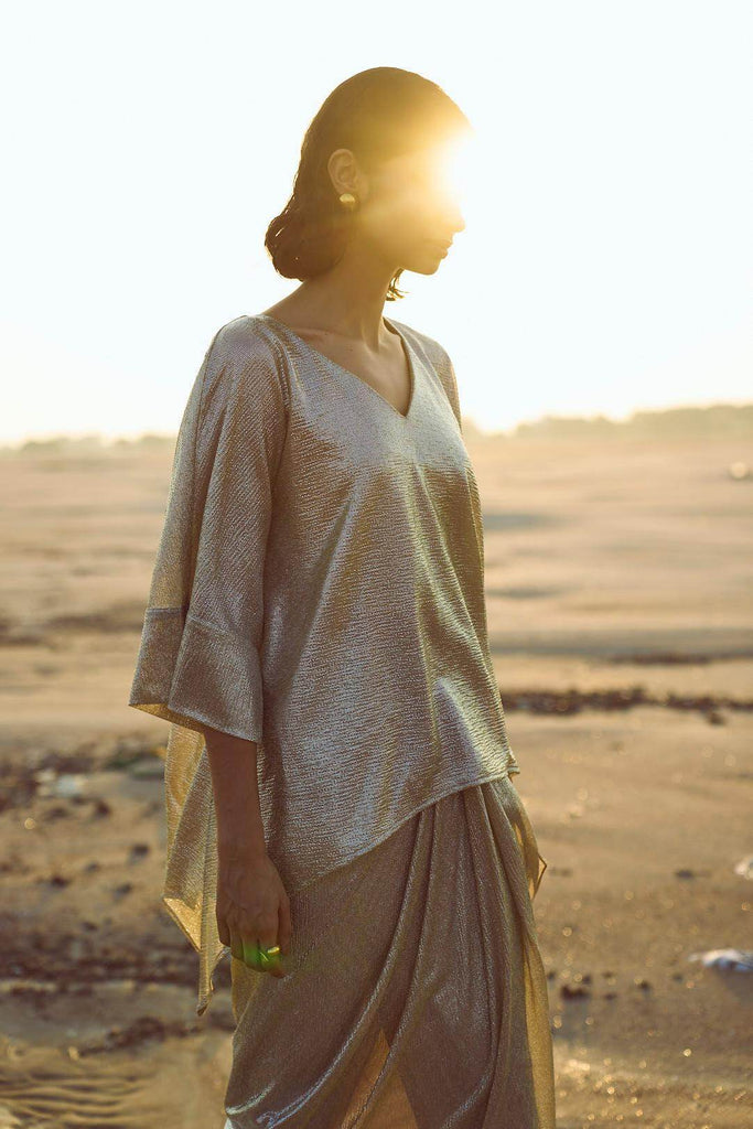 SHIMMER BOXY TOP - dash and dot dash and dot