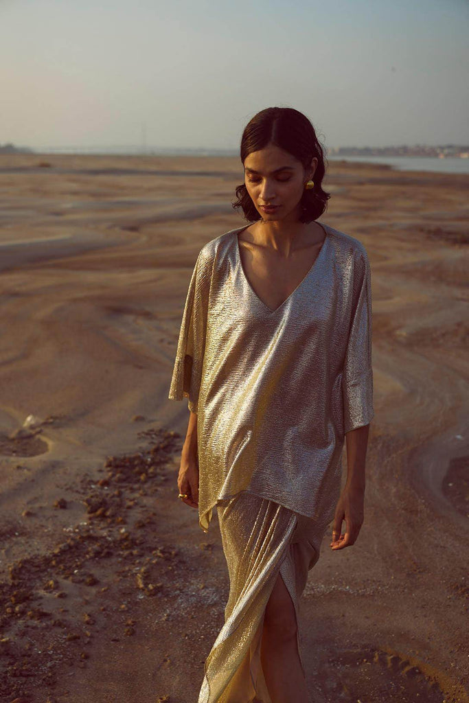 SHIMMER BOXY TOP - dash and dot dash and dot