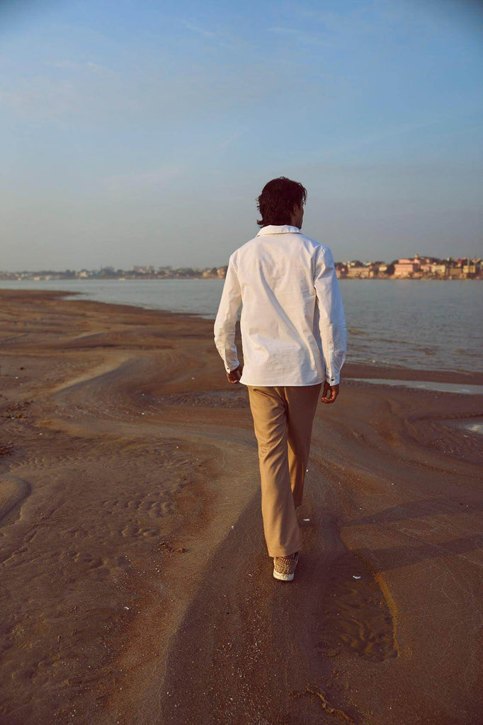 CONTRAST BIB SHIRT - dash and dot dash and dot