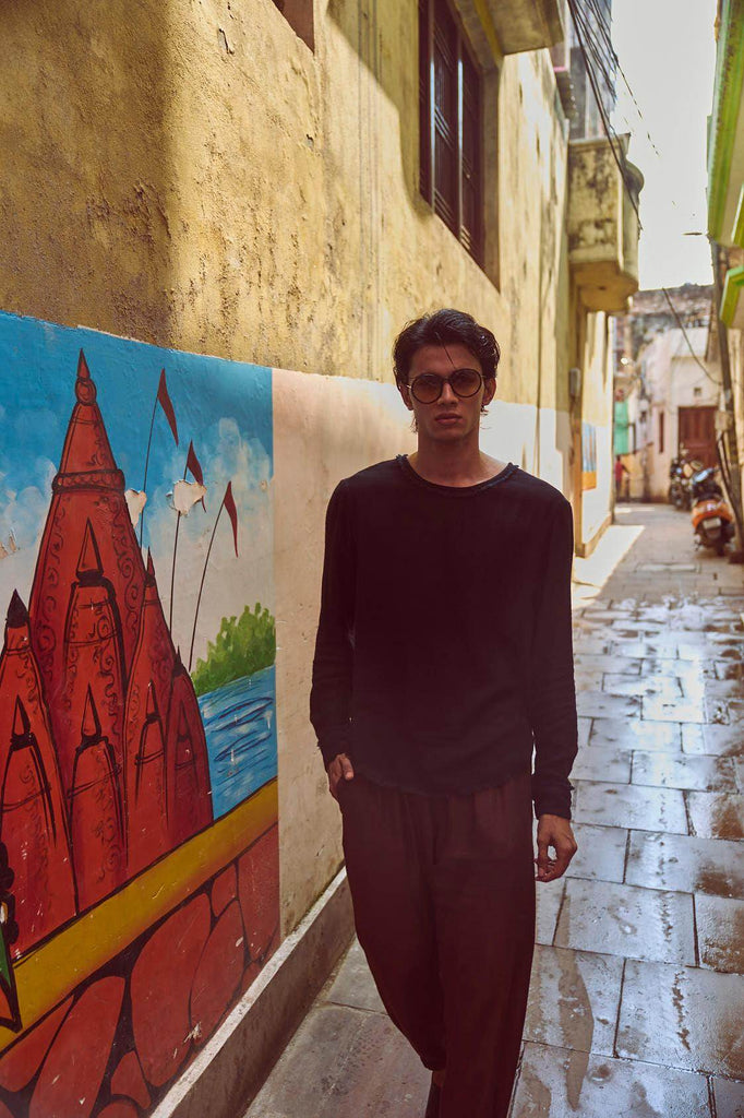 HIGH/LOW SHIRT - dash and dot dash and dot