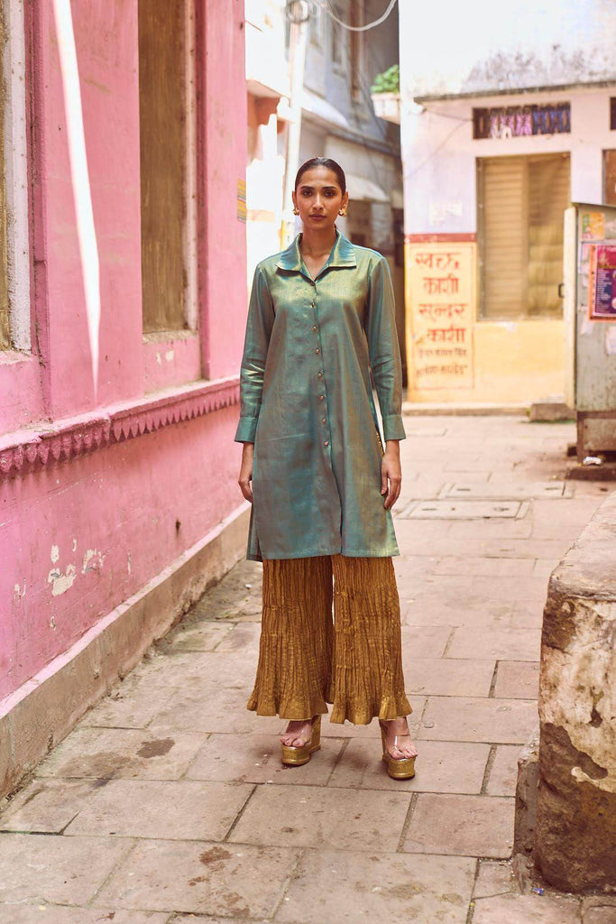 LONGLINE TOP & CRUSHED PANT SET - dash and dot dash and dot