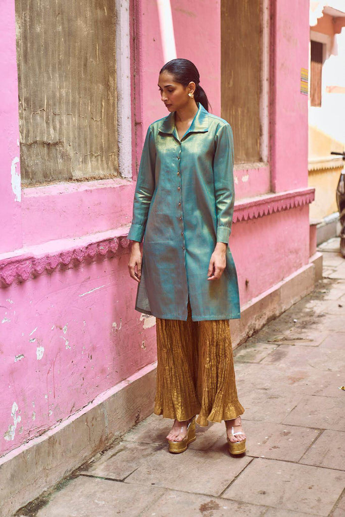 LONGLINE TOP & CRUSHED PANT SET - dash and dot dash and dot