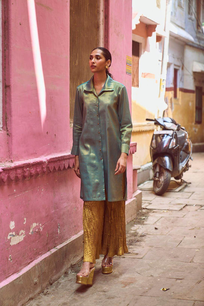 LONGLINE TOP & CRUSHED PANT SET - dash and dot dash and dot