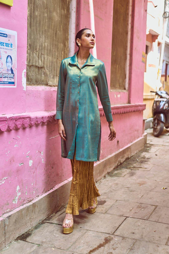 LONGLINE TOP & CRUSHED PANT SET - dash and dot dash and dot