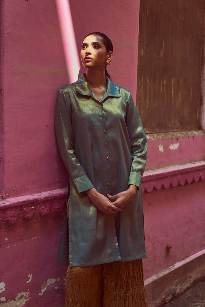 LONGLINE TOP & CRUSHED PANT SET - dash and dot dash and dot