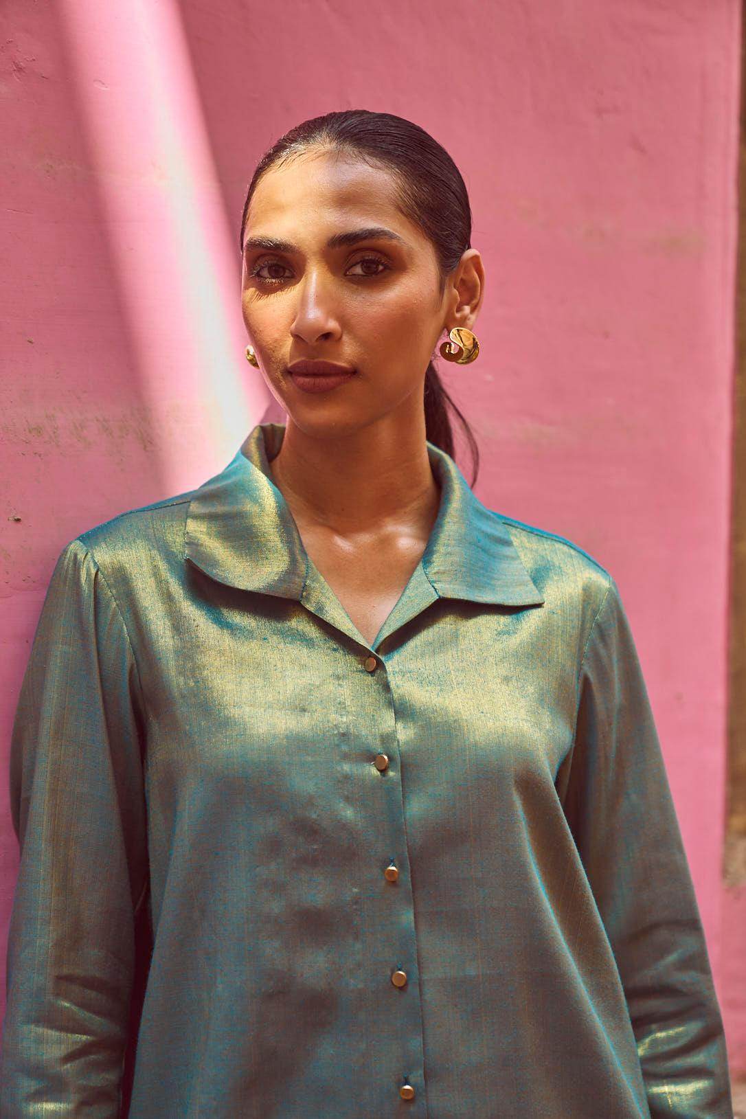 2-TONE LONGLINE TOP - dash and dot