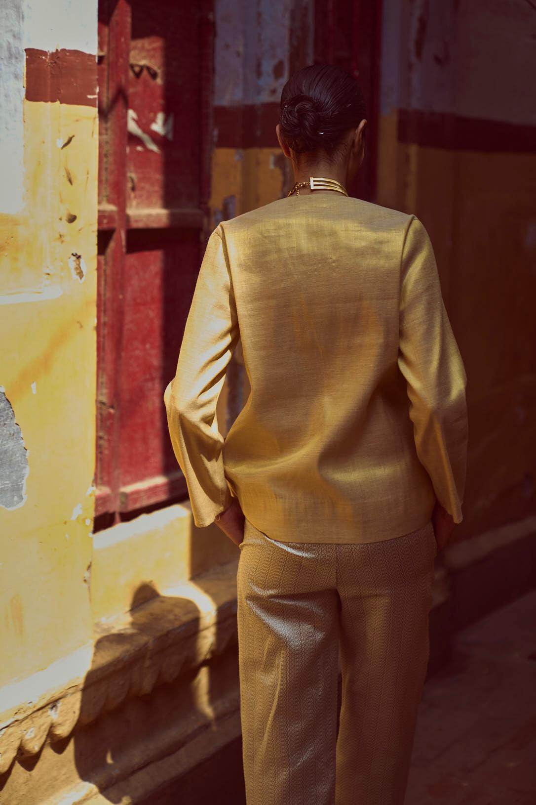 SHIMMER WRAP TOP - dash and dot