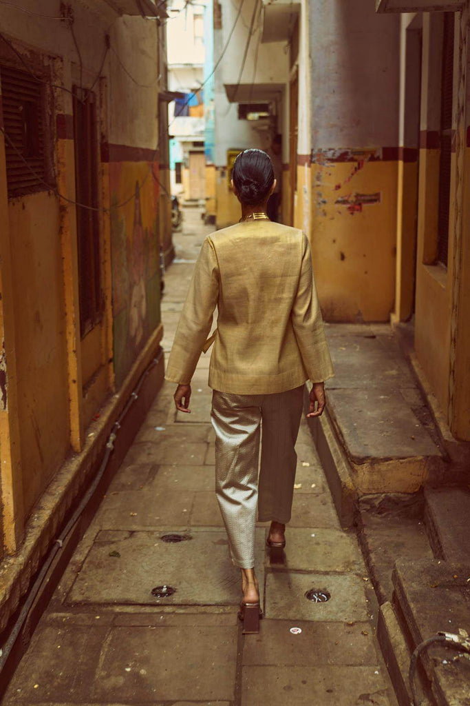 SHIMMER WRAP TOP - dash and dot dash and dot