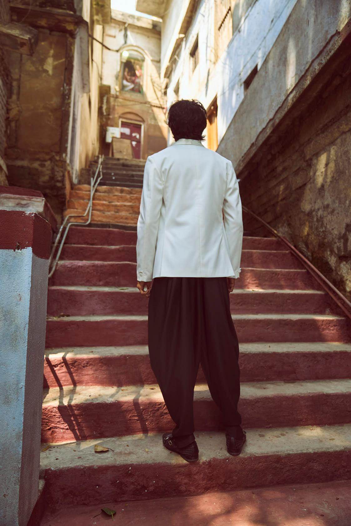 BLACK COWL PANTS - dash and dot