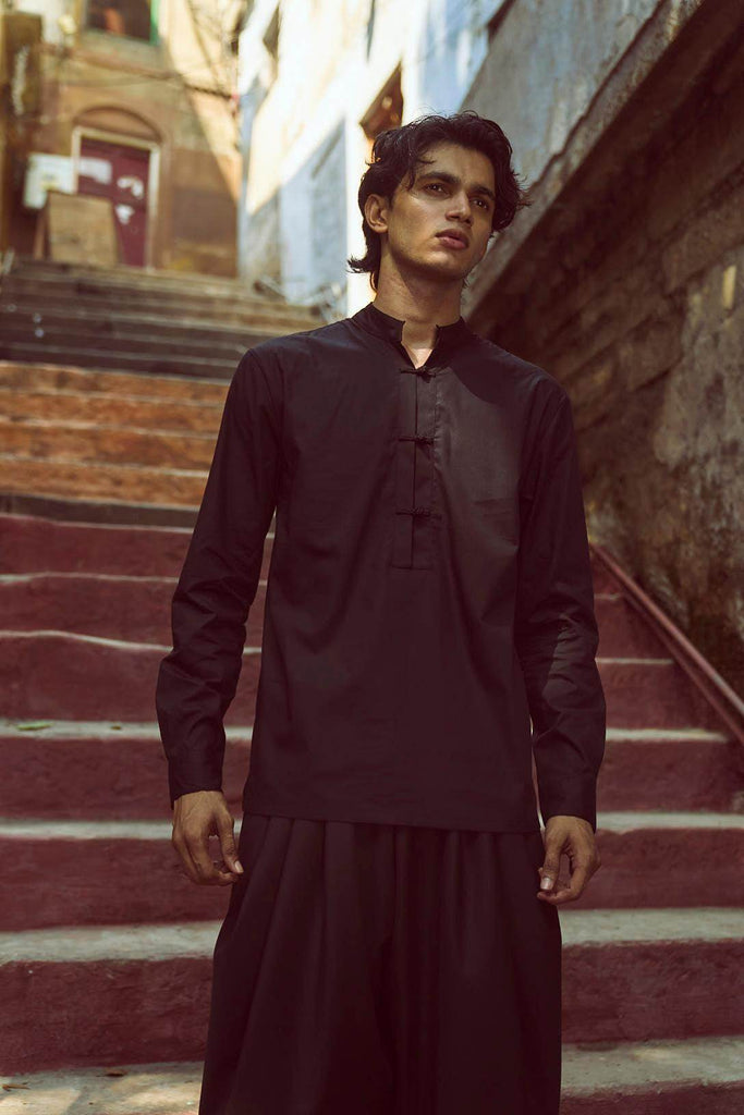 KNOTTED BUTTON POPOVER SHIRT - dash and dot dash and dot