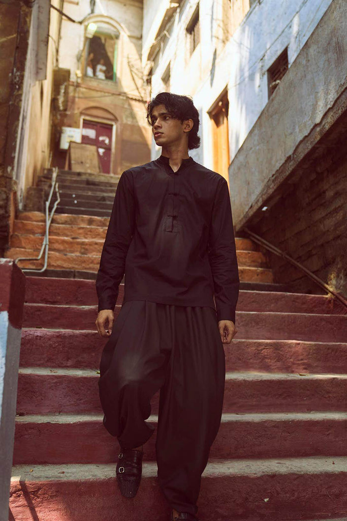 KNOTTED BUTTON POPOVER SHIRT - dash and dot dash and dot