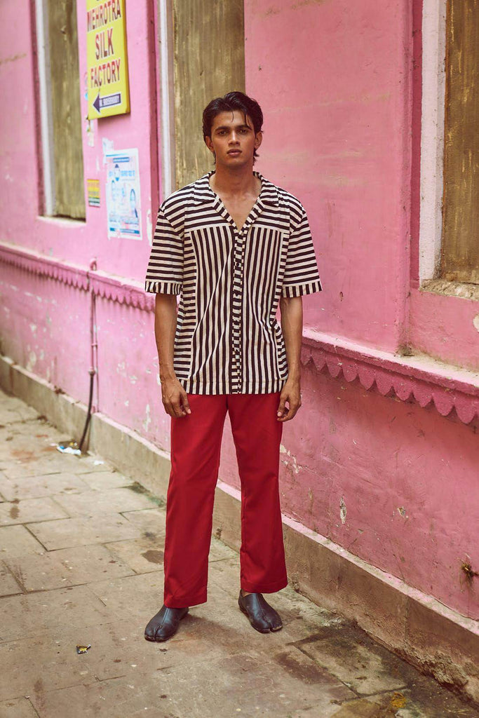 RED PANT - dash and dot dash and dot