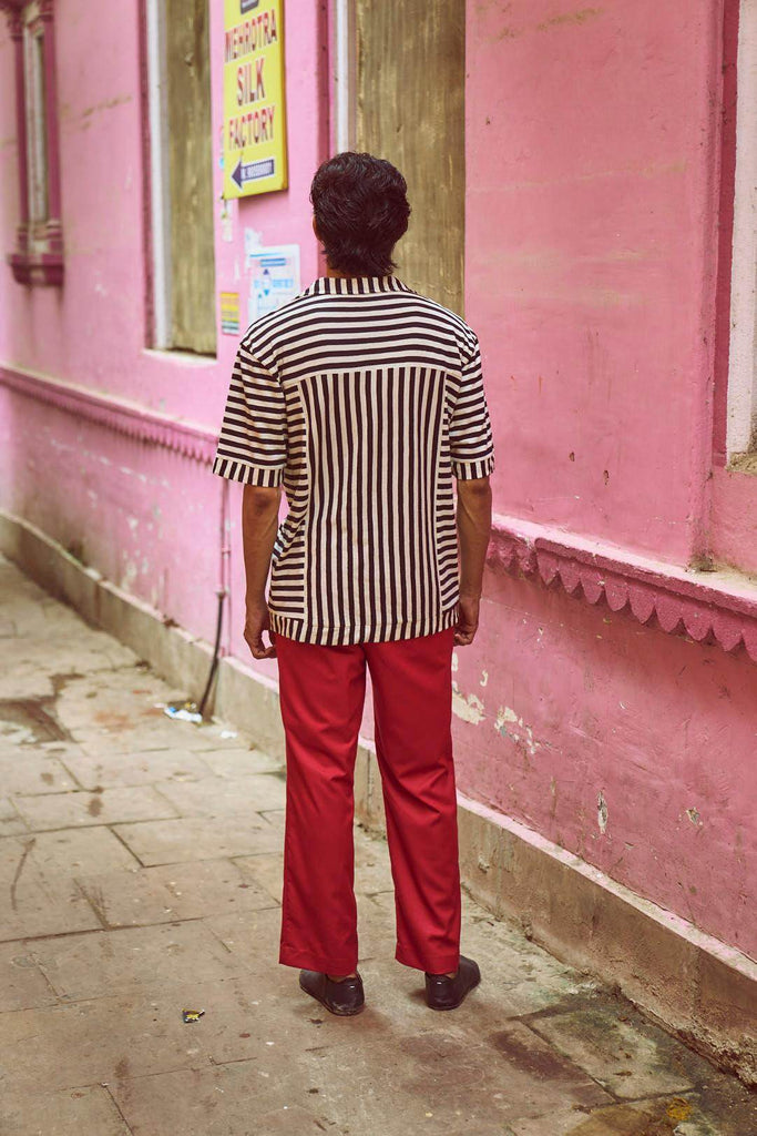 RED PANT - dash and dot dash and dot