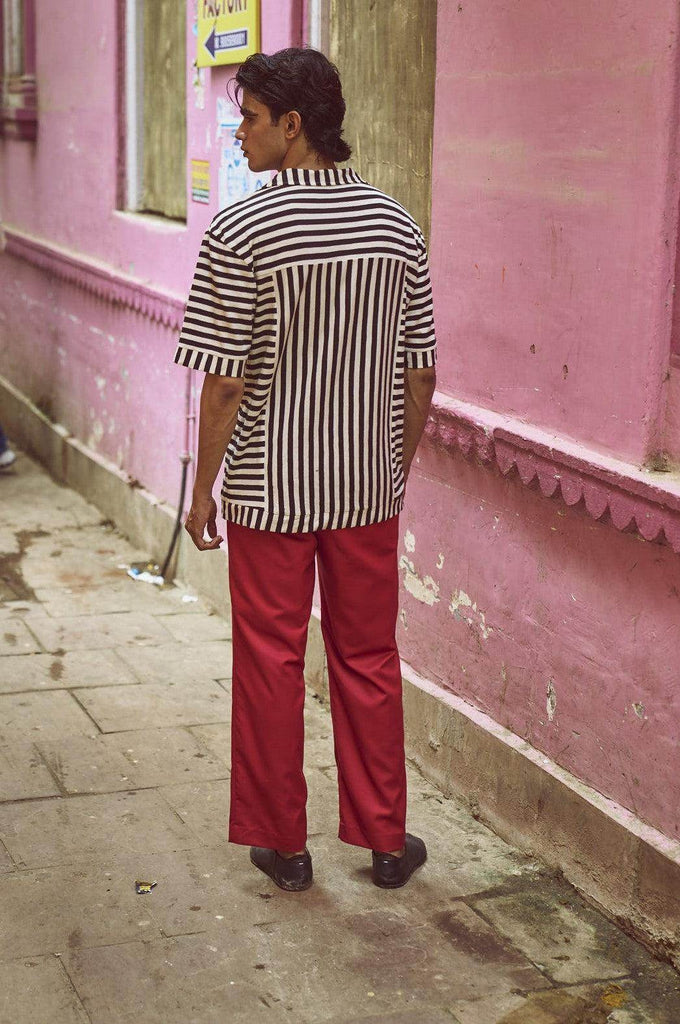 RED PANT - dash and dot dash and dot