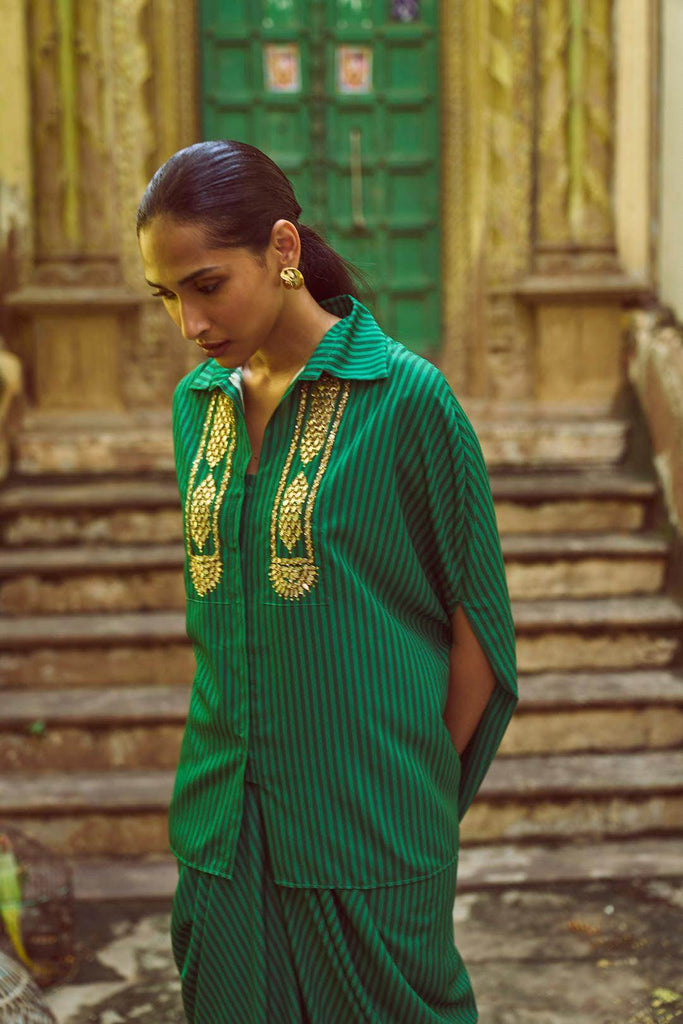 GOTA EMBROIDERED CAPE TOP - dash and dot dash and dot