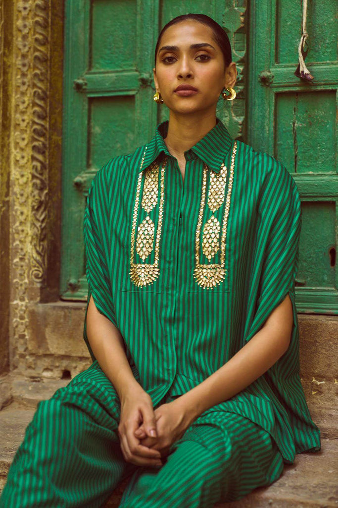 GOTA EMBROIDERED CAPE TOP - dash and dot dash and dot