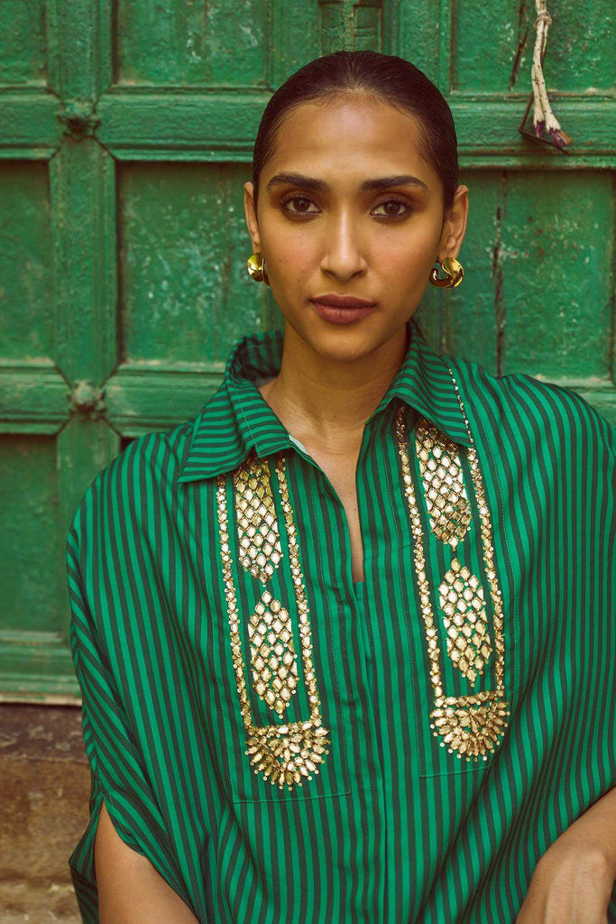 GOTA EMBROIDERED CAPE TOP - dash and dot dash and dot