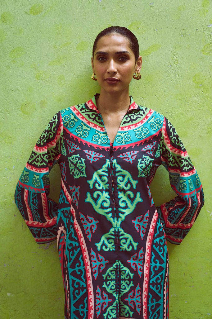 TRIBAL PRINTED TOP - dash and dot dash and dot