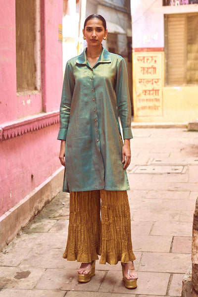 LONGLINE TOP & CRUSHED PANT SET - dash and dot