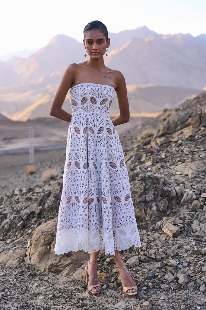 CUTWORK LACE MIDI - dash and dot dash and dot