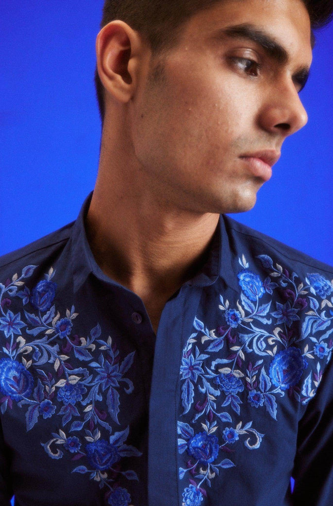 EMBROIDERED FRONT SHIRT - dash and dot dash and dot