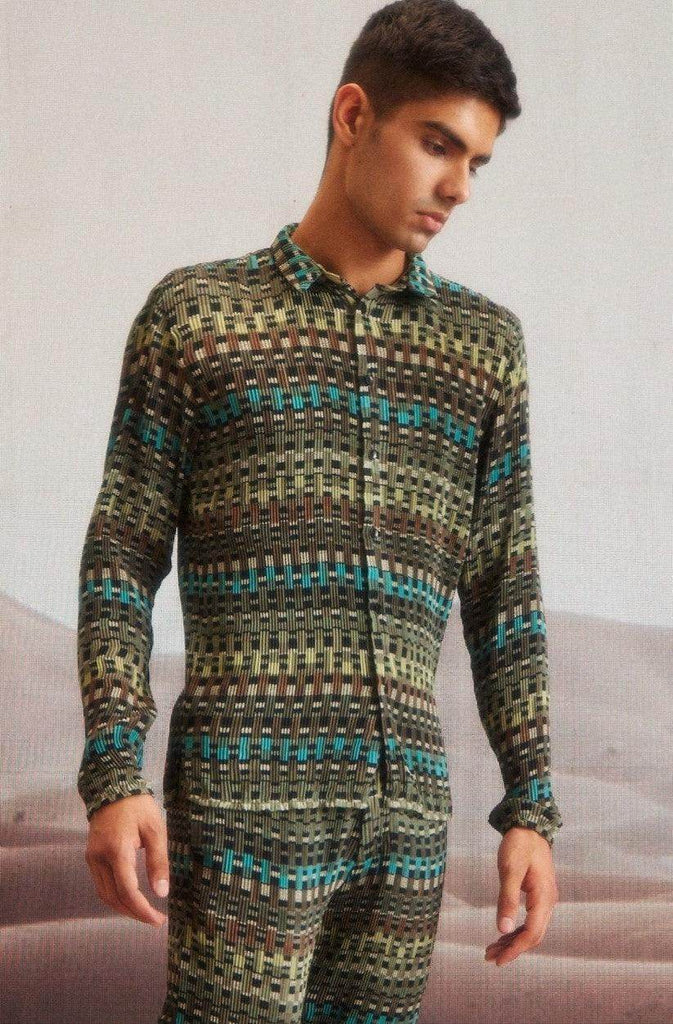 GEO PLEAT PANT SET - dash and dot dash and dot