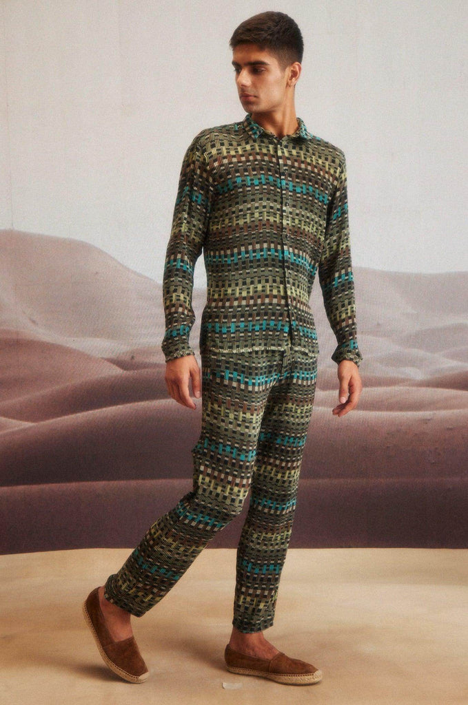 GEO PLEAT PANT SET - dash and dot dash and dot