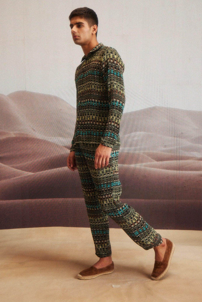 GEO PLEAT SHIRT - dash and dot dash and dot