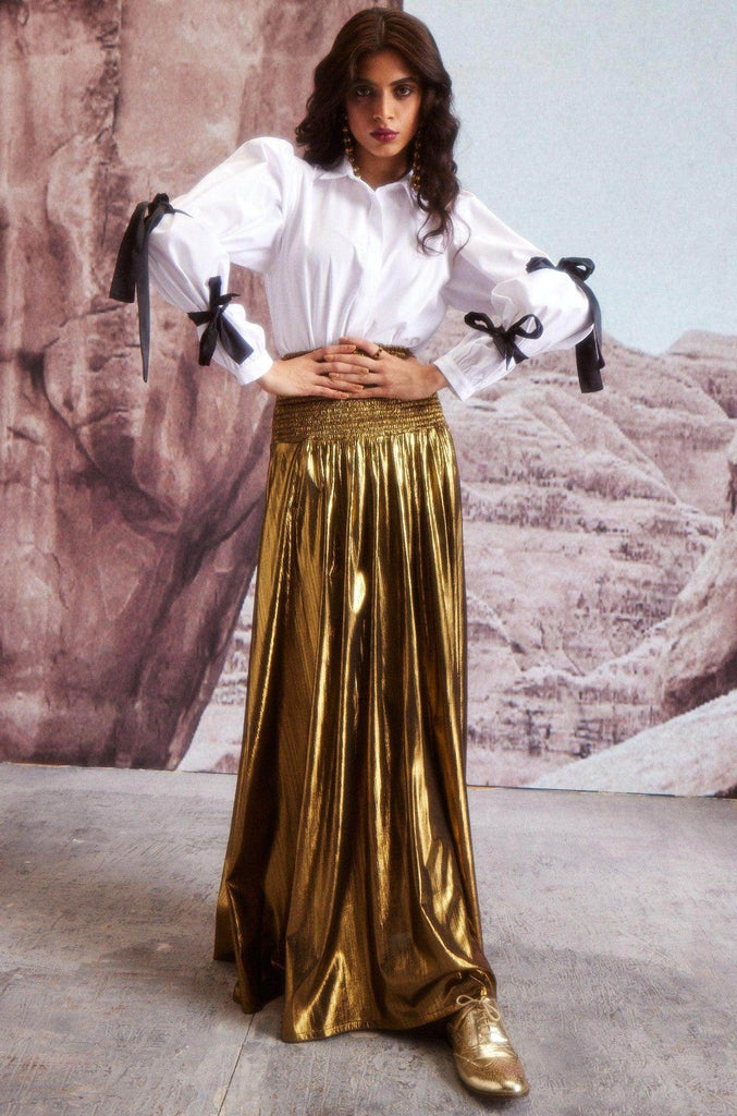 CONTRAST SLEEVE TIE SHIRT - dash and dot dash and dot