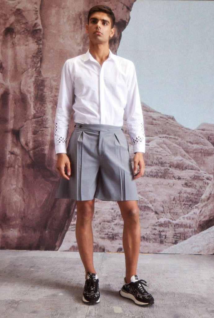 FLARED SHORTS - dash and dot dash and dot