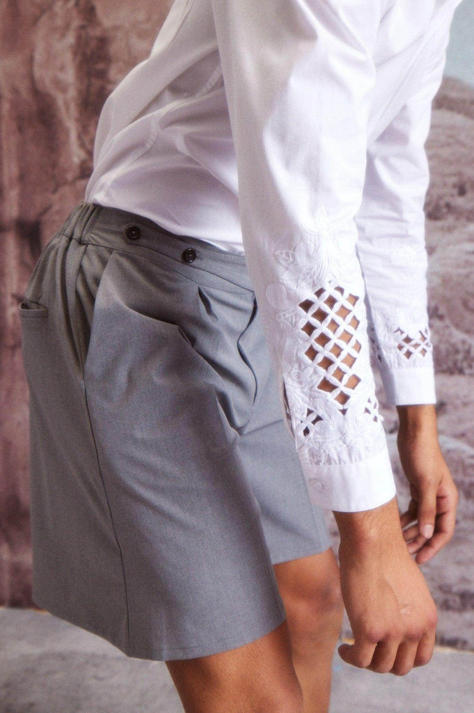 FLARED SHORTS - dash and dot dash and dot