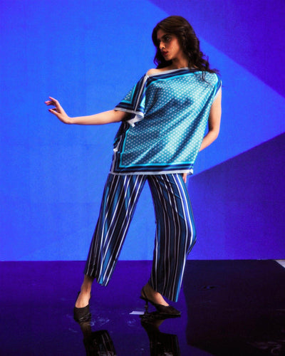 BLUE SCARF SET - dash and dot