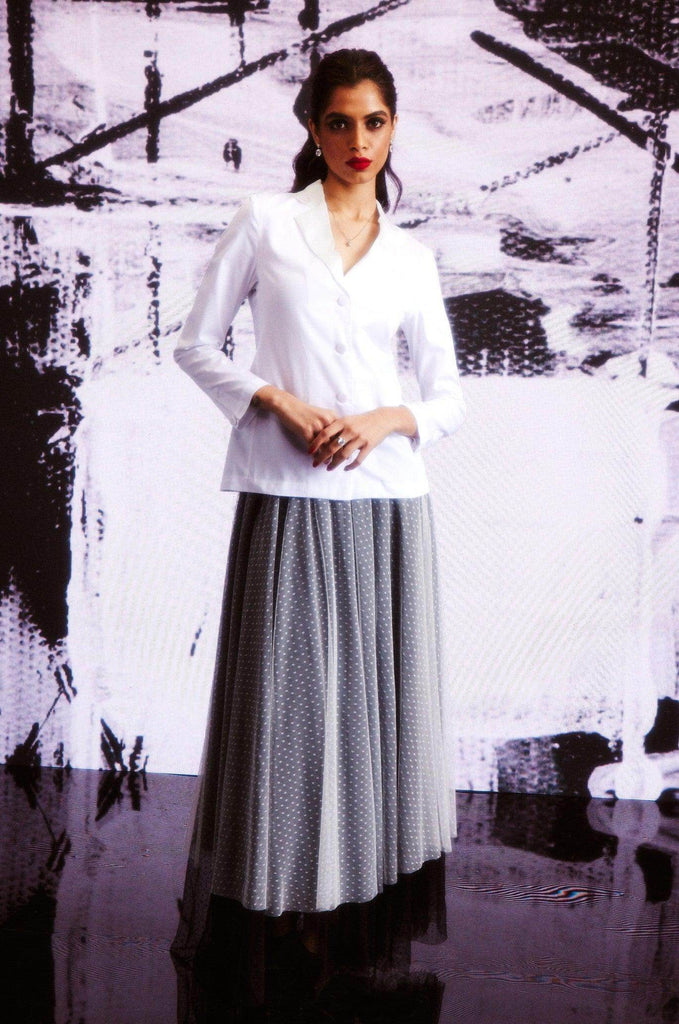 COTTON BLAZER SHIRT - dash and dot dash and dot