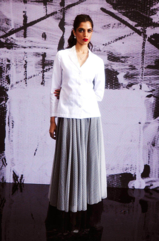 COTTON BLAZER SHIRT - dash and dot dash and dot