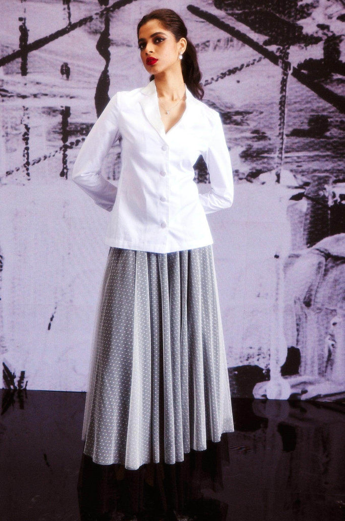 COTTON BLAZER SHIRT - dash and dot dash and dot