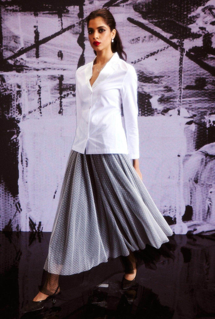 COTTON BLAZER SHIRT - dash and dot dash and dot