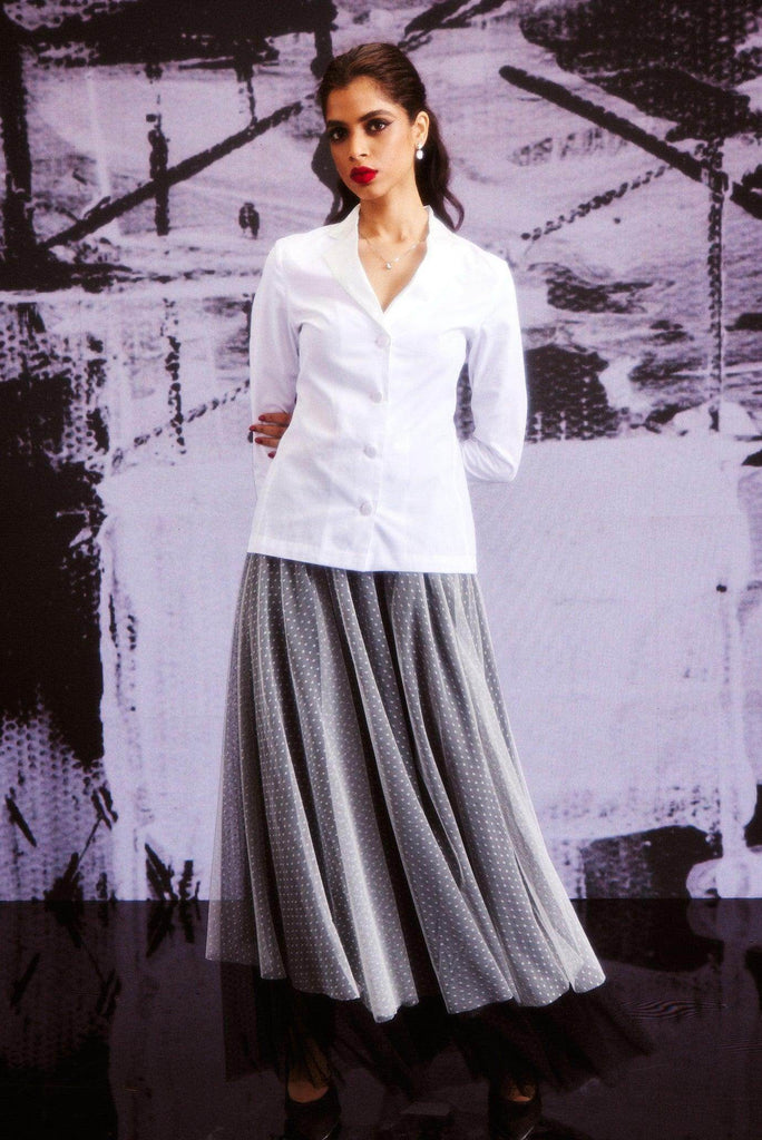 COTTON BLAZER SHIRT - dash and dot dash and dot