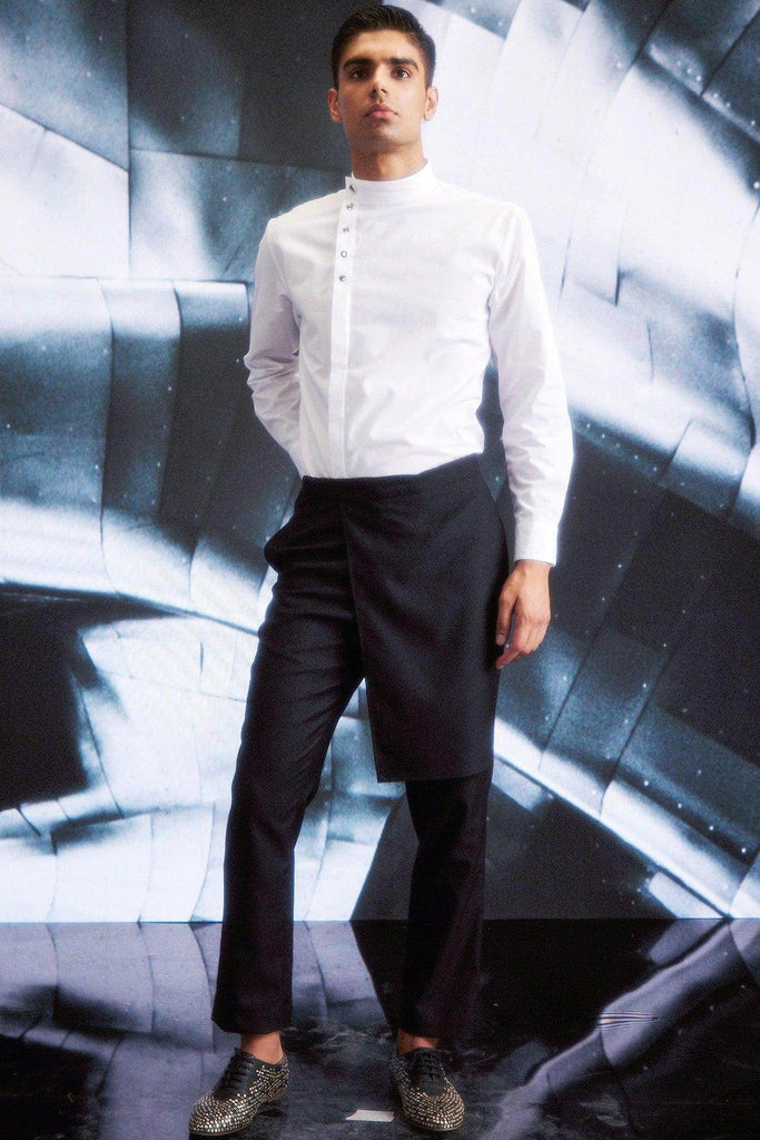 SIDE-PANEL BLACK PANTS - dash and dot dash and dot