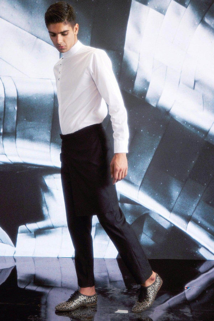 SIDE-PANEL BLACK PANTS - dash and dot dash and dot