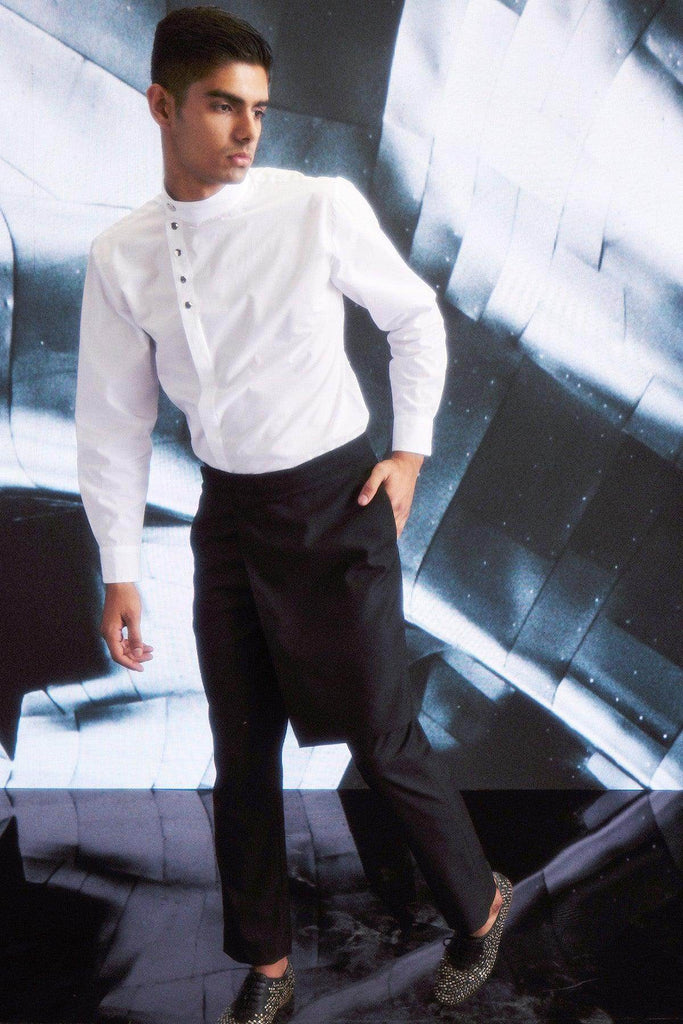 SIDE-PANEL BLACK PANTS - dash and dot dash and dot