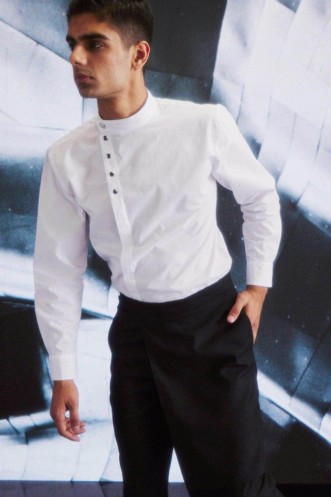 SIDE SNAP BUTTON SHIRT - dash and dot dash and dot