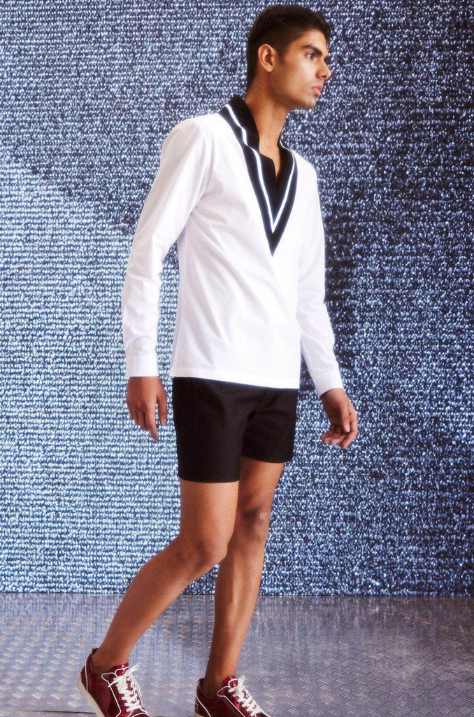 V-RIB SHIRT - dash and dot dash and dot