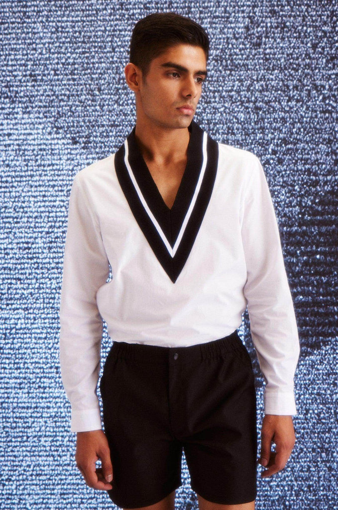 V-RIB SHIRT - dash and dot dash and dot