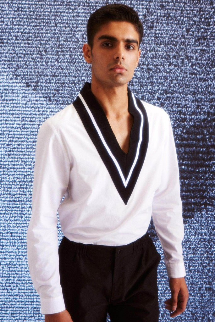 V-RIB SHIRT - dash and dot dash and dot