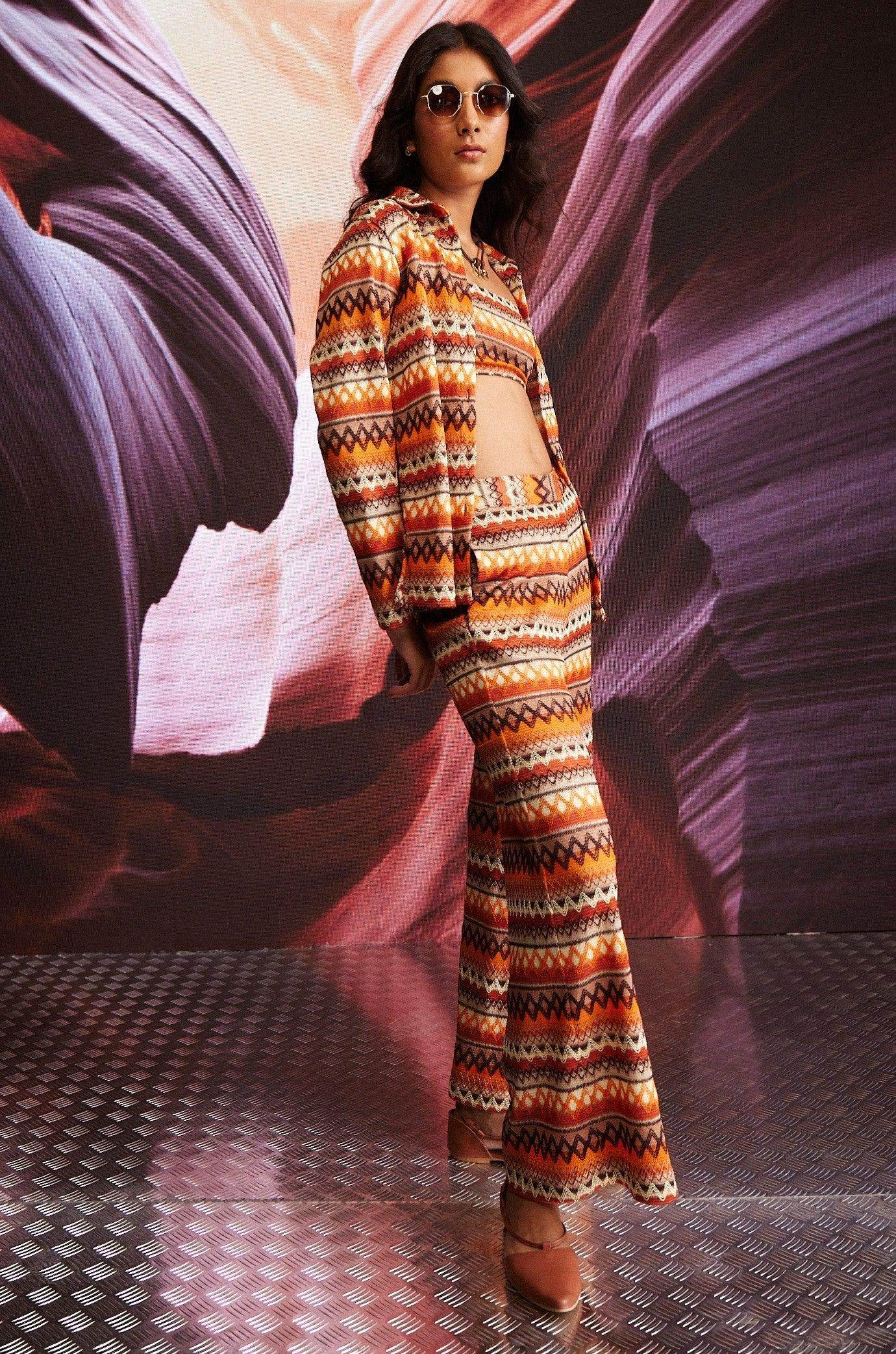 GEOMETRIC JACQUARD PANT - dash and dot