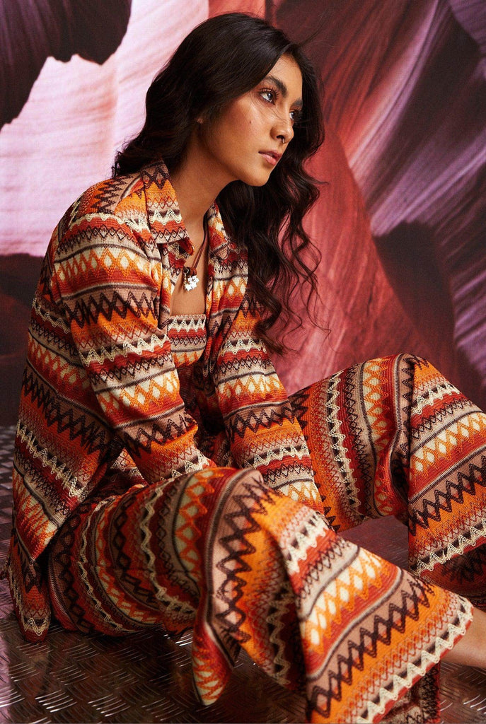 GEOMETRIC JACQUARD SHIRT - dash and dot dash and dot