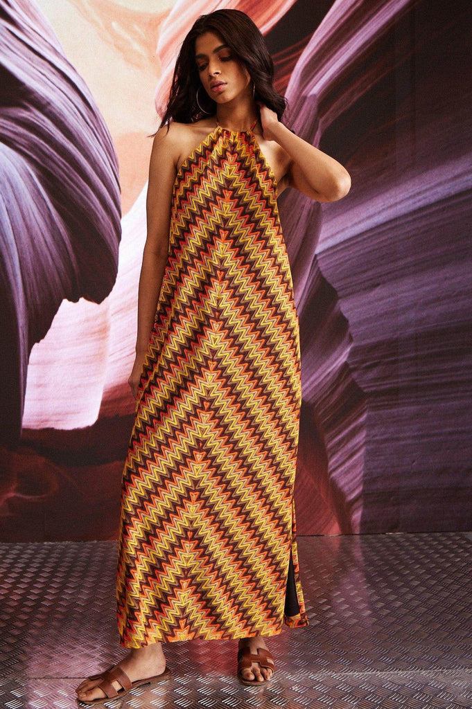 CHEVRON DRESS - dash and dot dash and dot