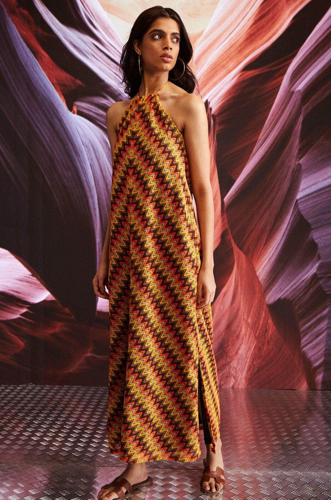 CHEVRON DRESS - dash and dot dash and dot